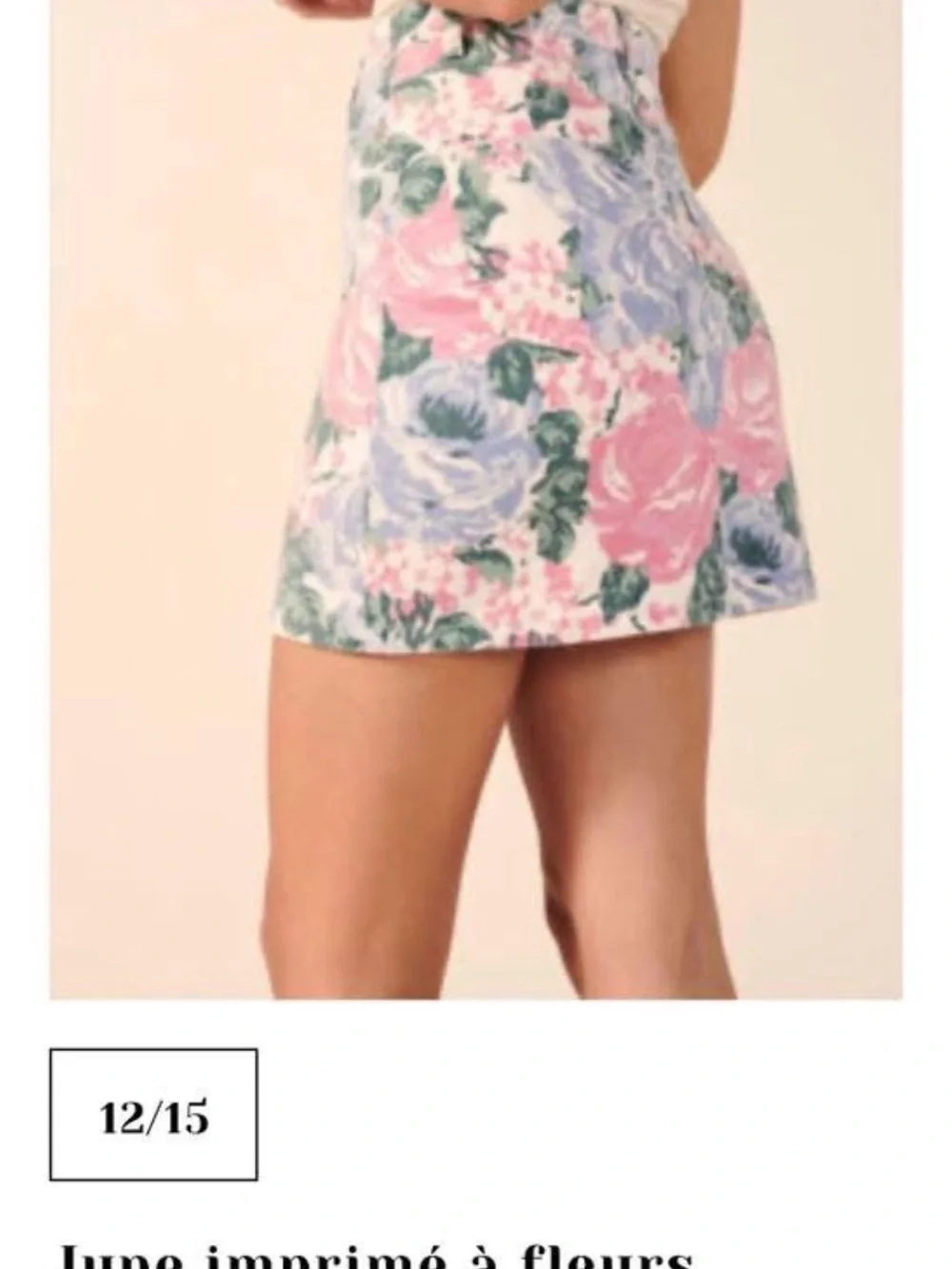 Rouje Denise Floral Denim Skirt XS/S